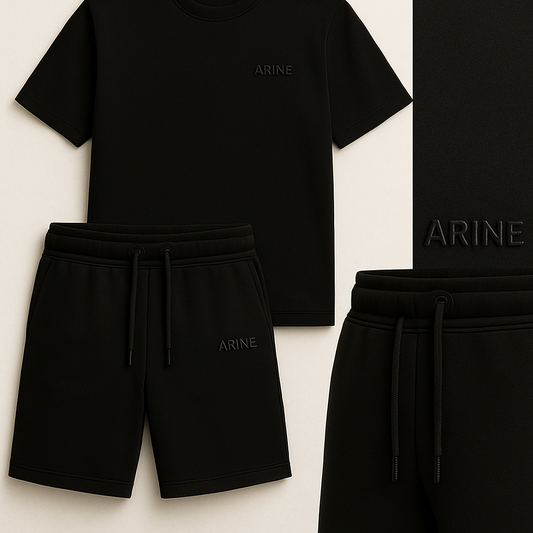 BLACK - SHORT SET